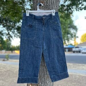 Gitano Blue Denim Capris Vintage Y2K